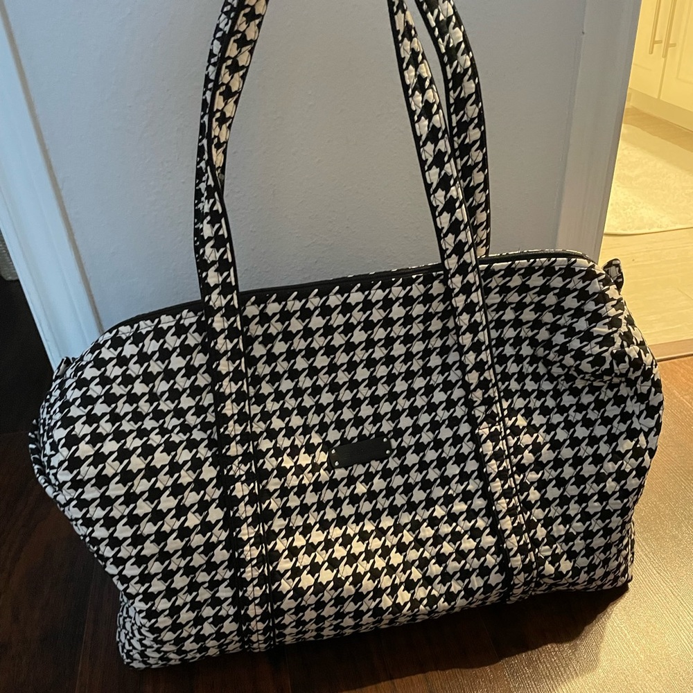Large Vera Bradley chevron duffle bag